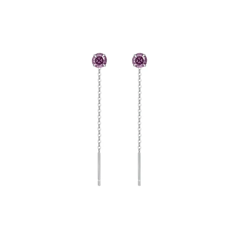 MCK Sterling Silver Drop Earrings Women's-8