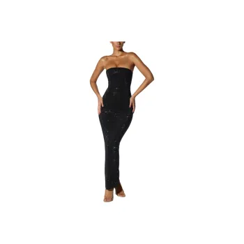 OH POLLY Daleyza Evening Dress Women's Black
