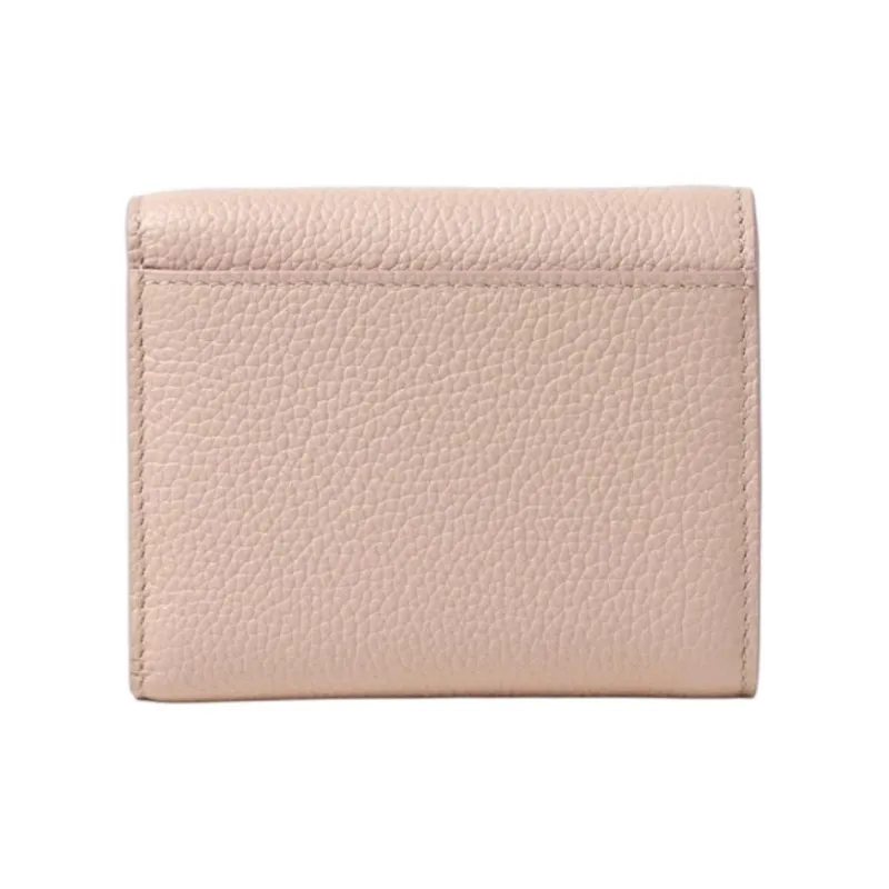 Burberry Calfskin Wallet Mini Women's Pink-2