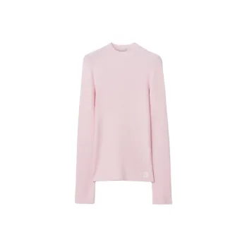 Burberry Logo-patch Rib Knit Jumper