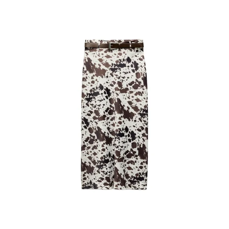 ZARA Casual Long Skirt Women's Multicolor-0