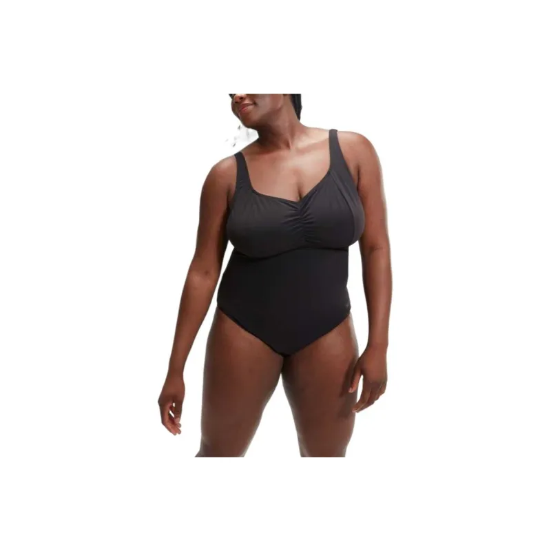 Speedo SwimsuitBlack One piece Swimsuit Women's Gray-0