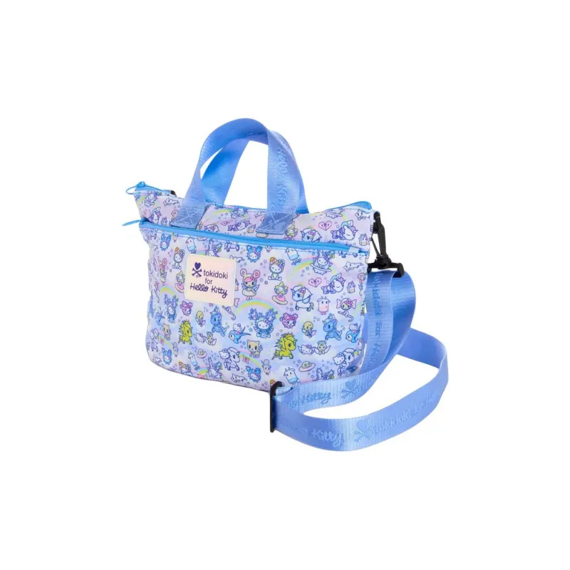 Sanrio Tokidoki, The Playful And Charming Character, Collaboration Polyester One Shoulder Handbag Women's Blue-1