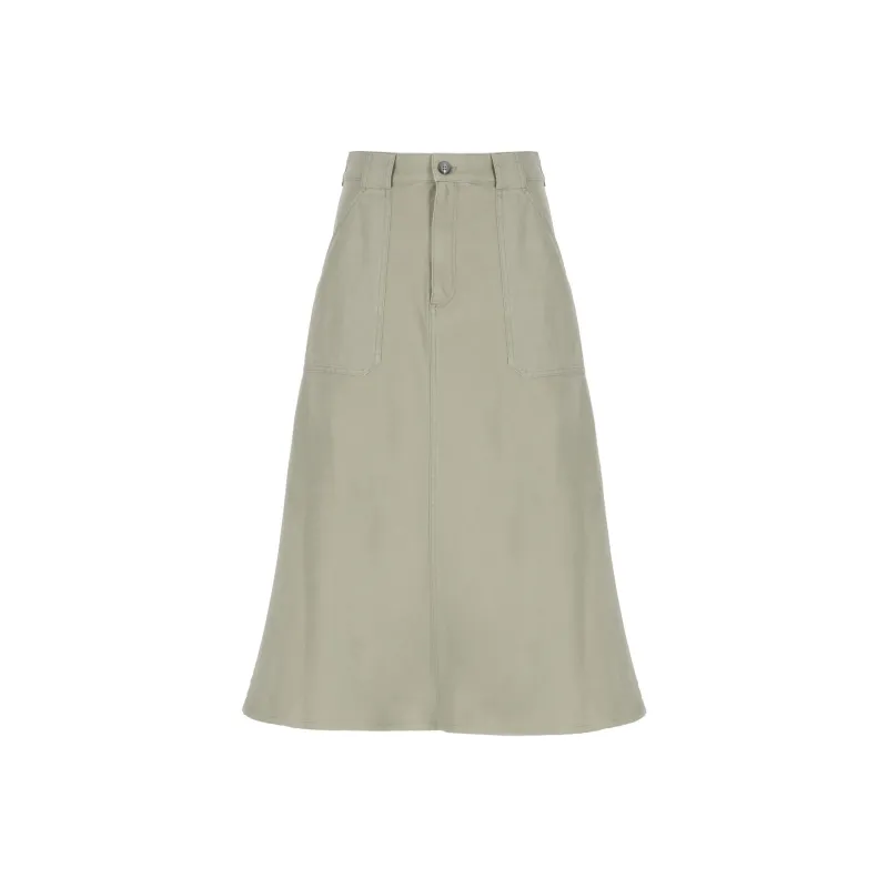 A.P.C Laurie Denim Midi Skirt-0