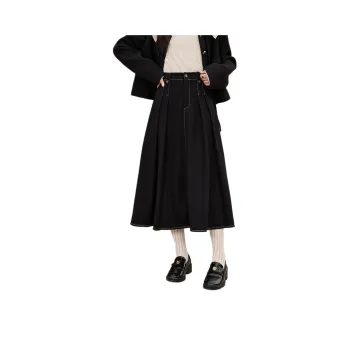 MISHOW Casual Long Skirt Women's Black