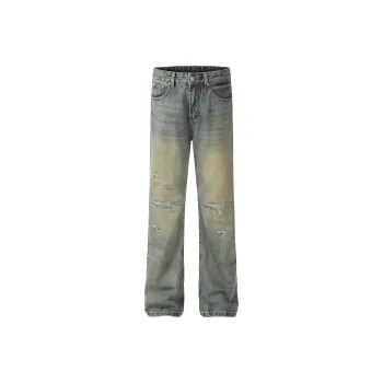 HEIYIXIANSHENG Jeans Unisex Blue