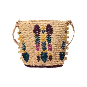 Vanessa Bruno Raffia Bucket Bags Crossbody Bag Shoulder Bag Women's Multicolor