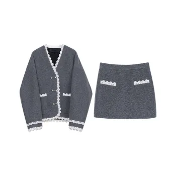 NancyCavally Skirt Set Women's Gray