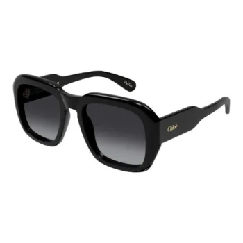 Chloe Acetate Square Sunglasses Unisex Black