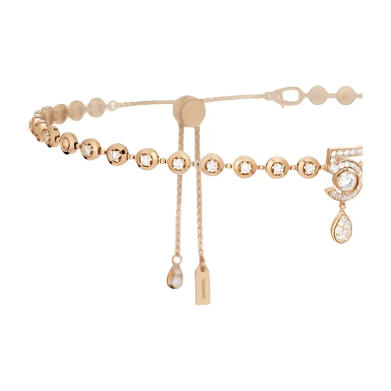 CHANEL 18K Gold Necklaces Unisex Rose Gold-1