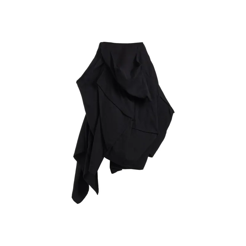 Yohji Yamamoto Asymmetric Draped Skirt-0