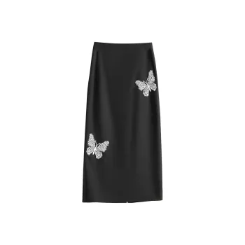 TOUCH Casual Long Skirt Women's Black
