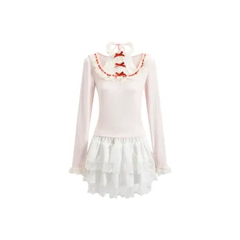 MTHE Hot Girl Style Lace Skirt Set Women's