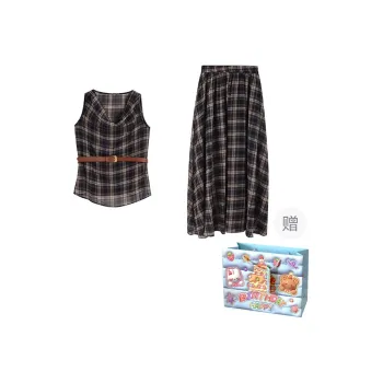TWOPLUMGIRLS Two Piece Skirt Sets Women's