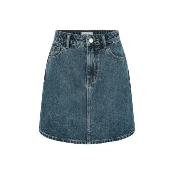 URBAN REVIVO Denim Short Skirts Women's Blue