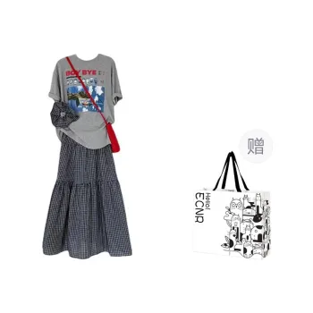 ECNR Two Piece Skirt Sets Women's