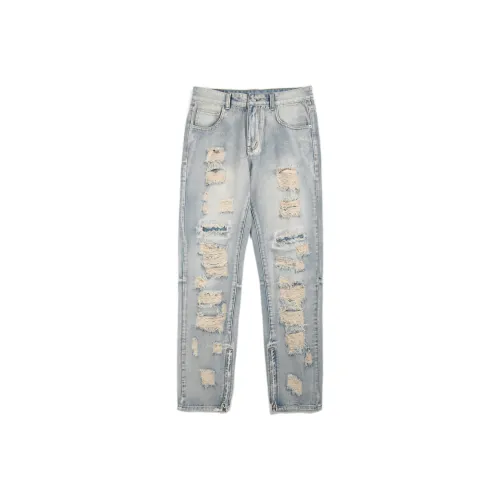 Lulifama Jeans Unisex Vintage Blue