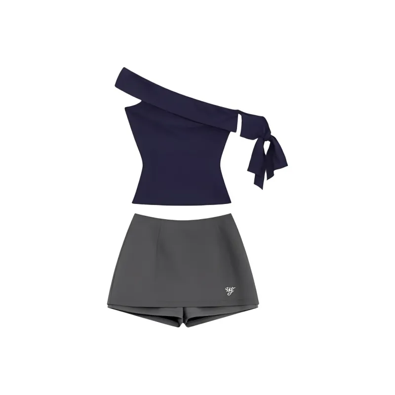 DOSOHEB Two Piece Skirt Sets Women's-0