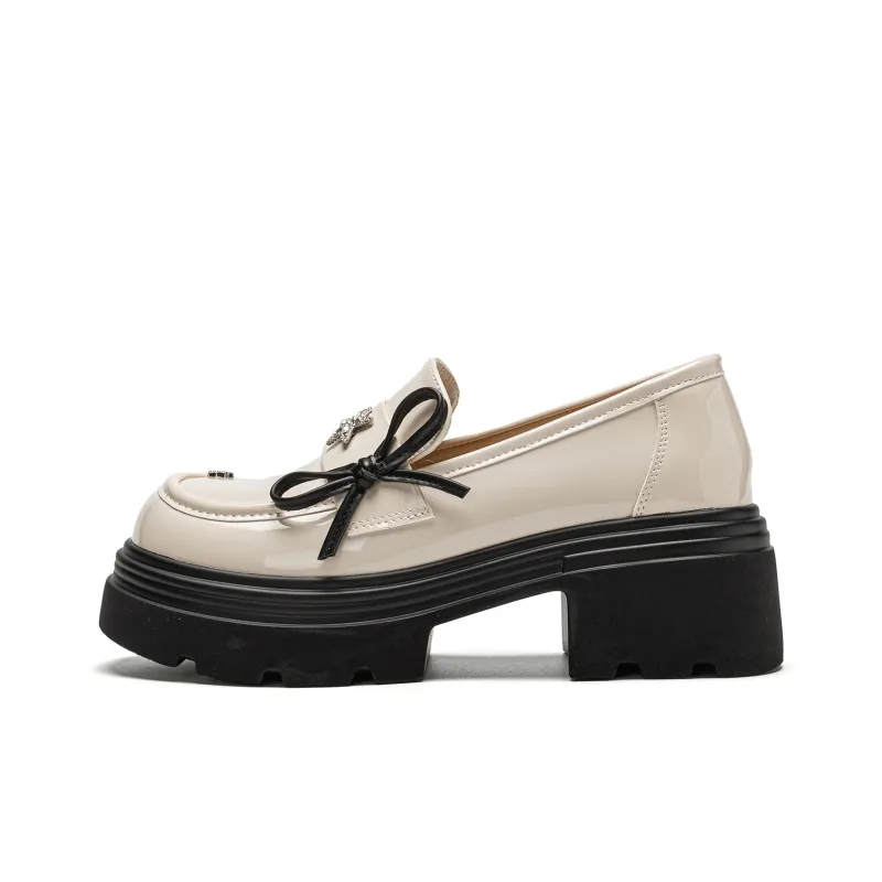EXULL Q Loafers 6CM Women's Beige-0