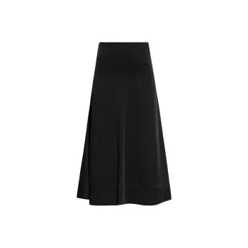 Lanvin Satin Midi Skirt