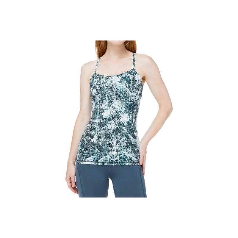 Lululemon Power Y Sport Vests Women's Green White-0