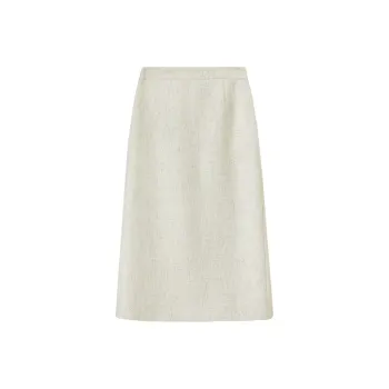 SENTUBILA Casual Long Skirts Women's Apricot