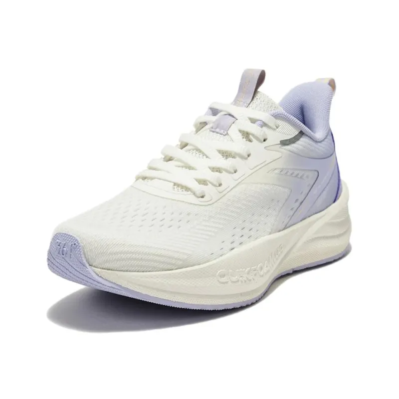 361° Speed Surge Lite SE Abrasion Resistant Breathable Low Top Casual Running Shoes Women's White Purple-1