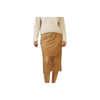 Marella Casual Long Skirts Women's Tan