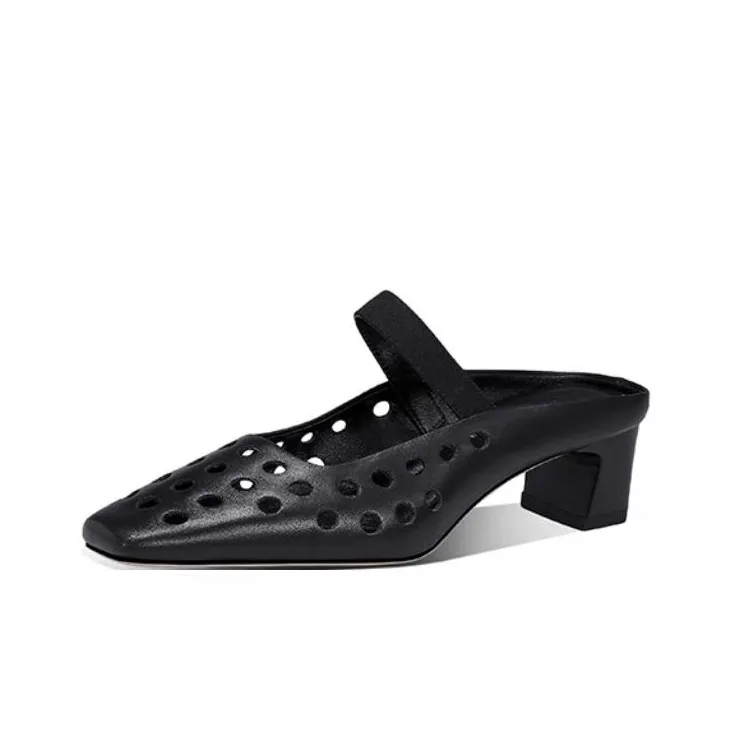 JESSICA SOPHIA Rubber Sole Abrasion Resistant Slip Resistant Closed Toe Slippers Women's-5