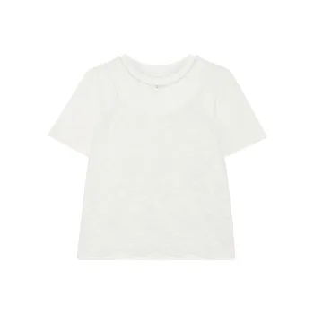 SONDR Casual Suits Women's Lace Camisole+White Short Sleeved T Shirts
