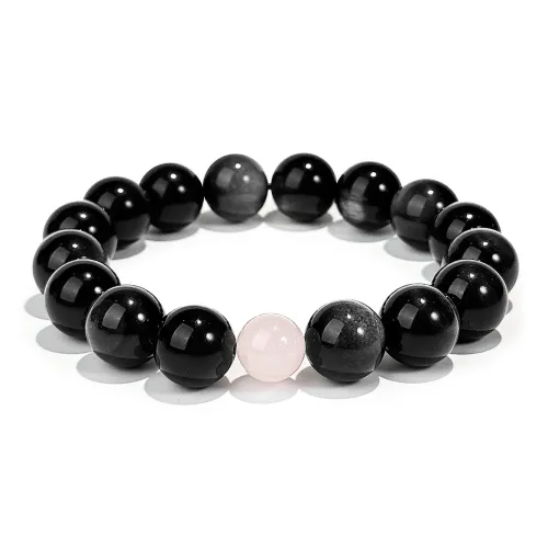 PUTUOSHANWENCHUANG Obsidian Jade Bracelets Unisex
