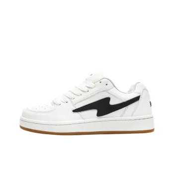 Philharmonic Slip Resistant, Abrasion Resistant, Lightweight Low Top Skateboard Shoes Unisex White Black