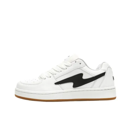 Philharmonic Slip Resistant, Abrasion Resistant, Lightweight Low Top Skateboard Shoes Unisex White Black