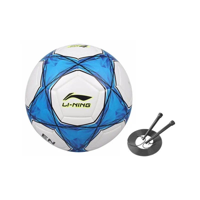 LiNing Size 4 Soccer TPU Seamless Thermal bonding Unisex Blue White-4