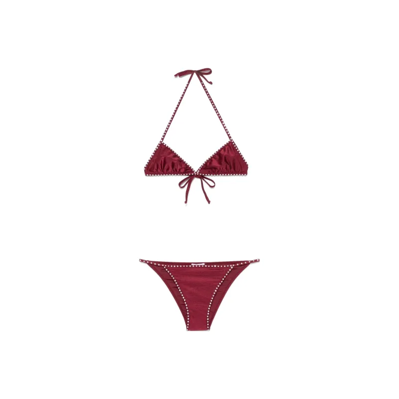 Oséree Embellished Two Piece Swimsuit-0