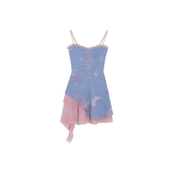 Manekniv Slip Dresses Women's Blue
