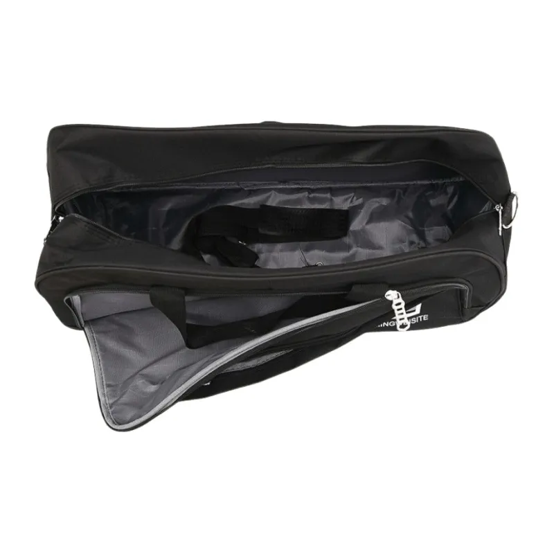 Tonlion Nylon Fabric Travel Bag Unisex Black-4