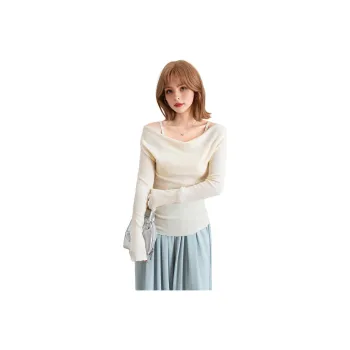 FAWENXIANGZI Knitwear Women's Apricot