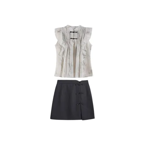DOKZB Two Piece Skirt Sets Women's