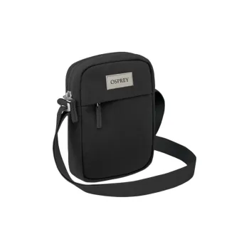 OSPREY Polyester Crossbody Bag, Shoulder Bag Small Size Unisex Black