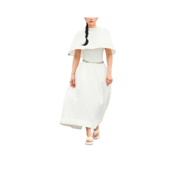 CHANEL Casual Long Skirts Women's White