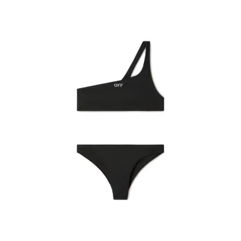 OFF WHITE Stamp One Shoulder Bikini