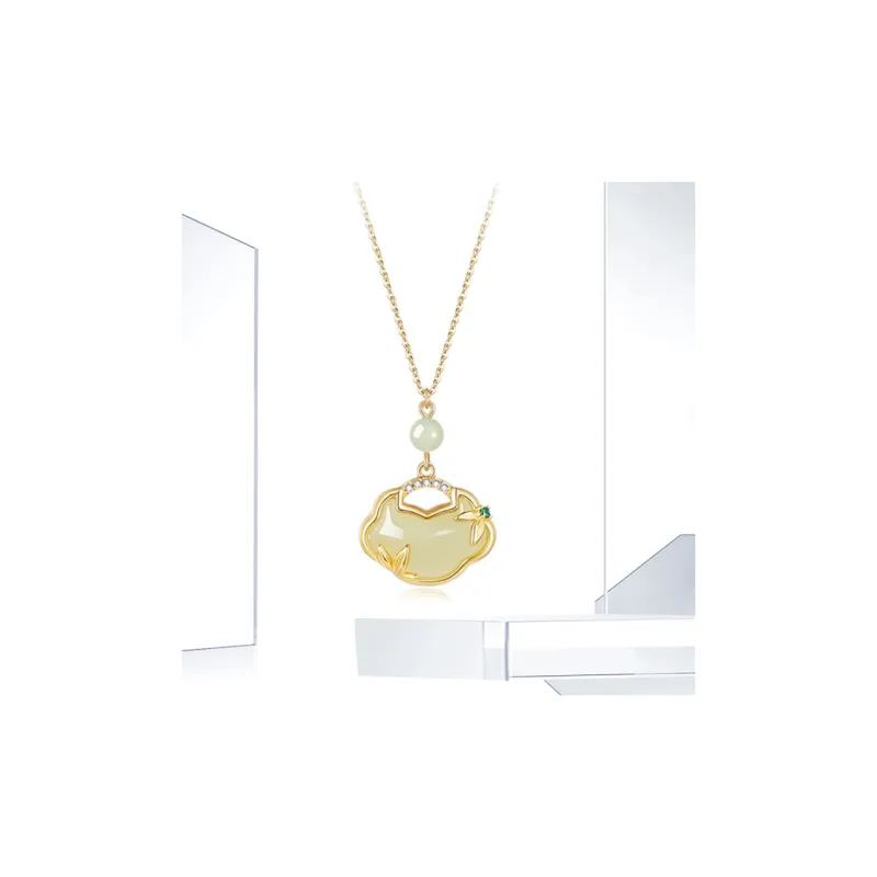 GIFU Serpentine Jade Necklaces Women's-3