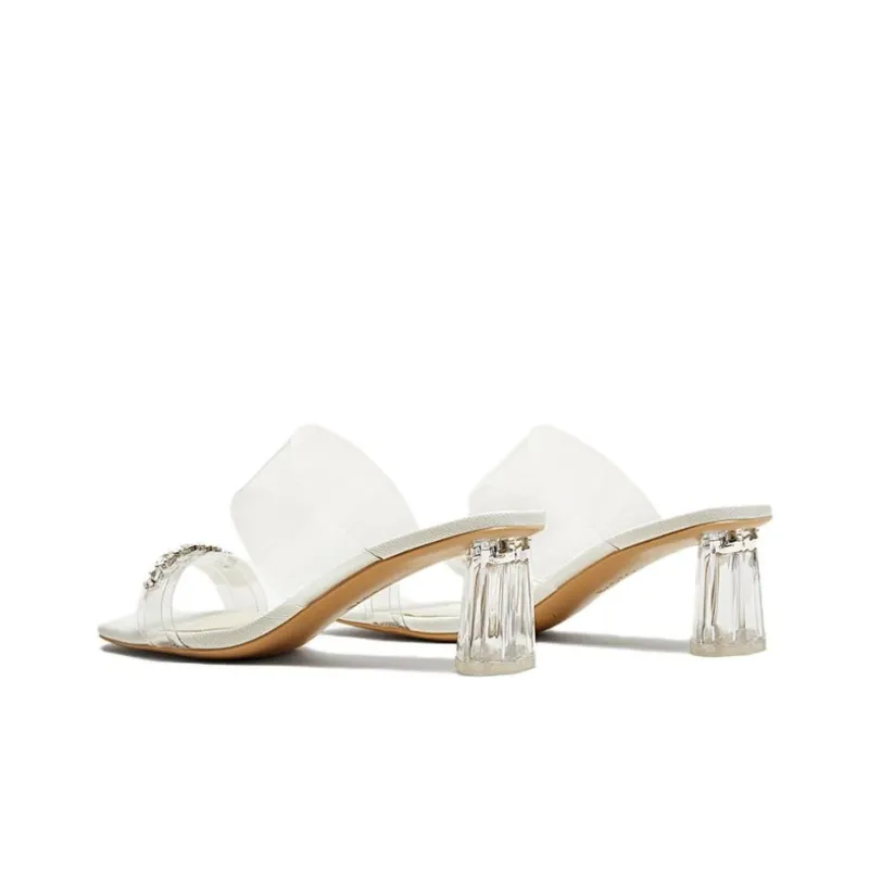 BASTO Rhinestone Crystal Quiet Slide Slippers Women's-2