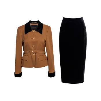 ROEYSHOUSE Skirt Set Women's Brown