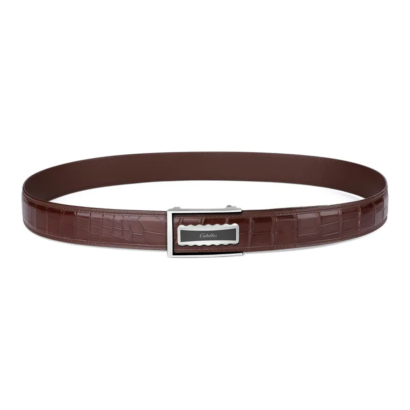 CATELLES Crocodile Leather Belts Men's 3.5cm/3.8cm-11