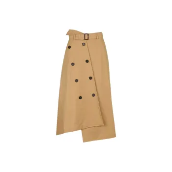 WEEKEND MaxMara Asymmetric Button Detailed Skirt