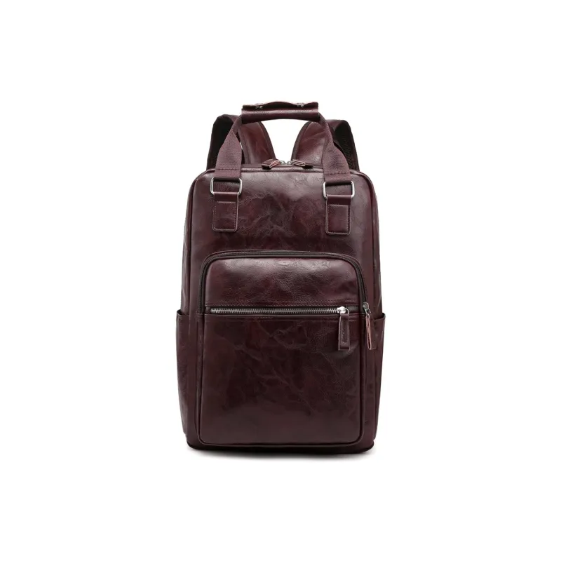 H YXIANG PU Backpack Men's Multicolor-1