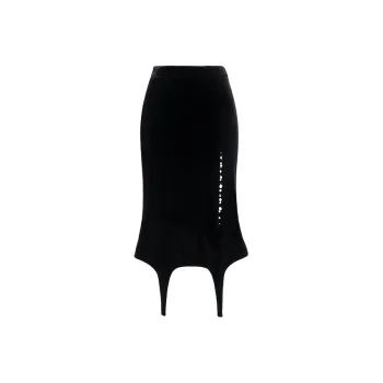 AS DALIO Casual Long Skirt Women's Black
