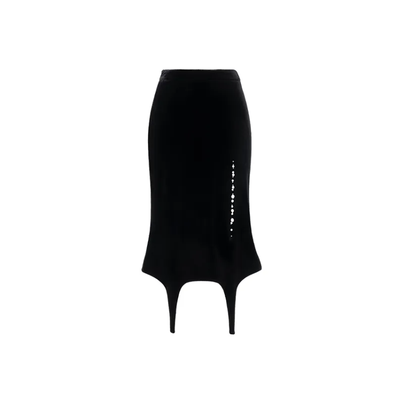 AS DALIO Casual Long Skirt Women's Black-0